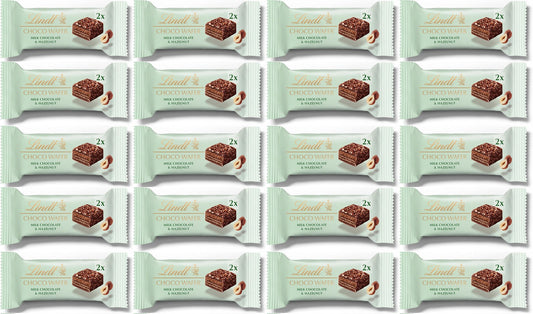 20 x Lindt Choco Wafer Milk Hazelnut  - 30GM