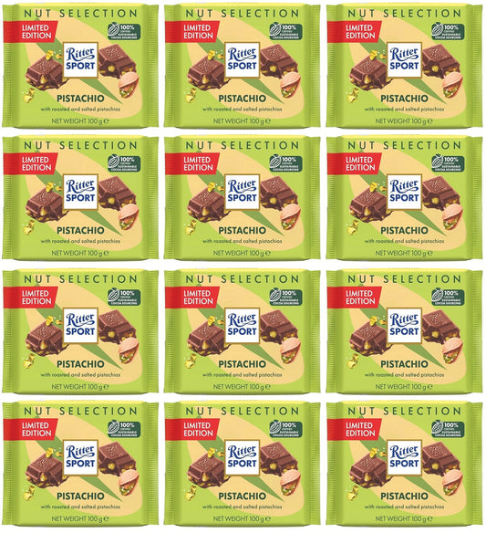12 x Ritter Sport Pistachio - 100G
