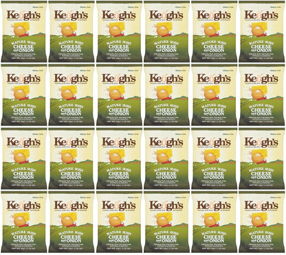 24 x Keogh's Mature Irish Cheese And Onion 45G