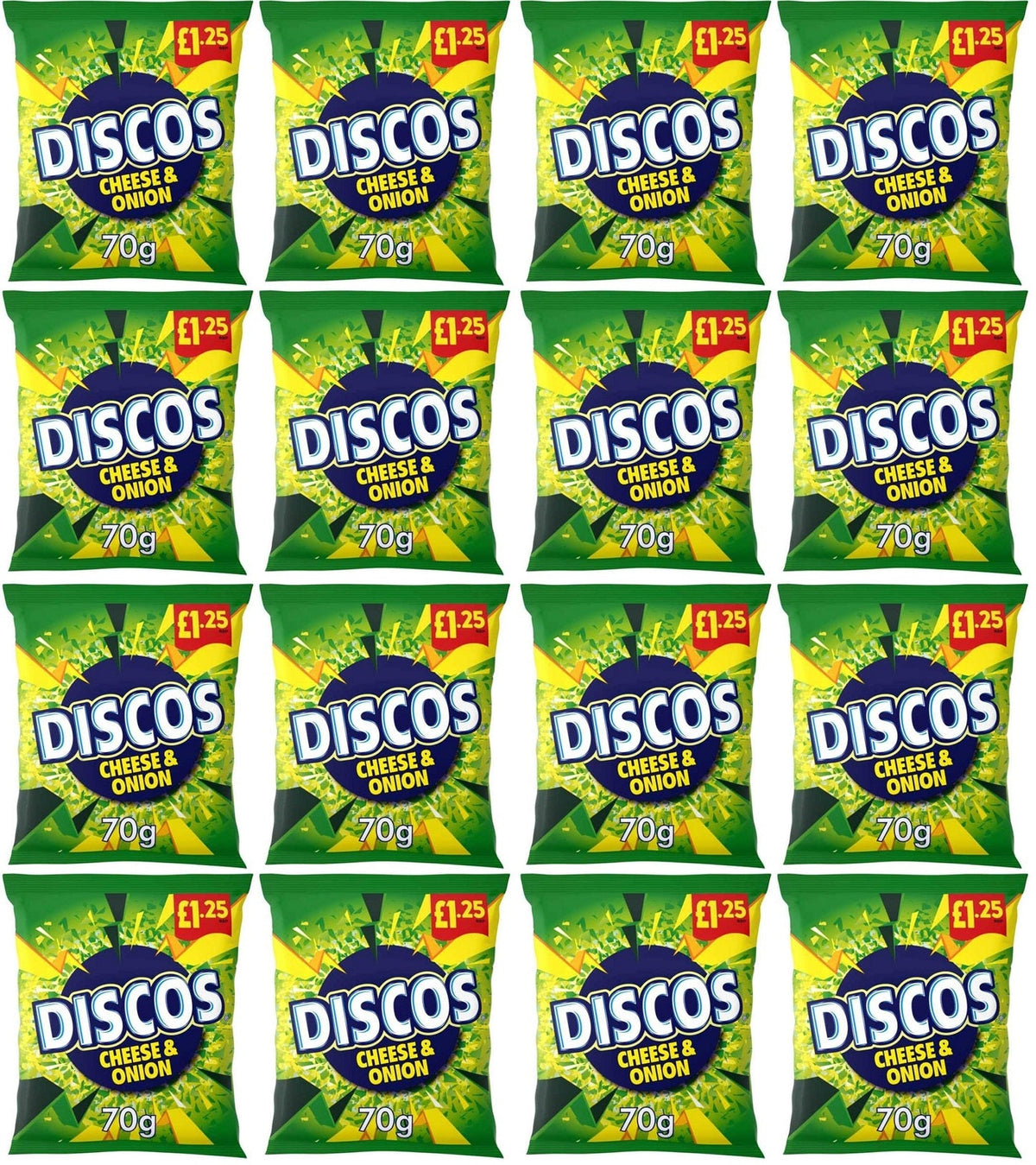 16 x Kp Discos Cheese & Onion - 70GM