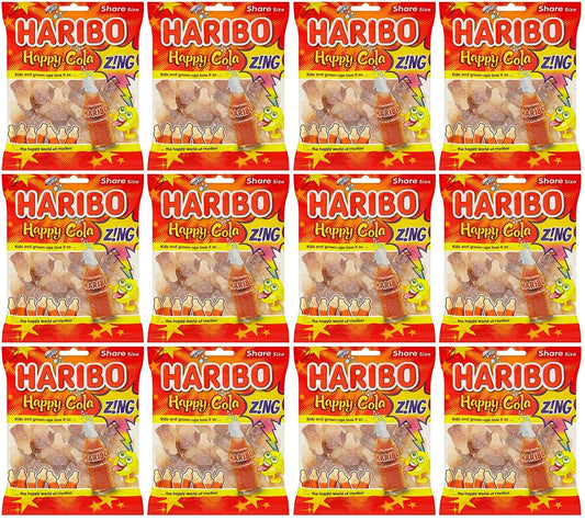 12 x Haribo Happy Cola Zing - 140GM