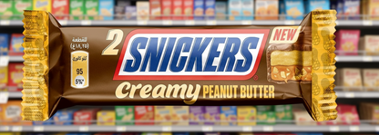 24 x Snickers Creamy Peanut Nut Butter Milk Chocolate Duo Bar 36.5G