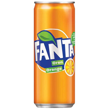 4 x Fanta Orange Cans 6 Pk 6X330Ml