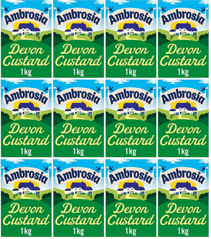 12 x Ambrosia Devon Custard  - 1KG