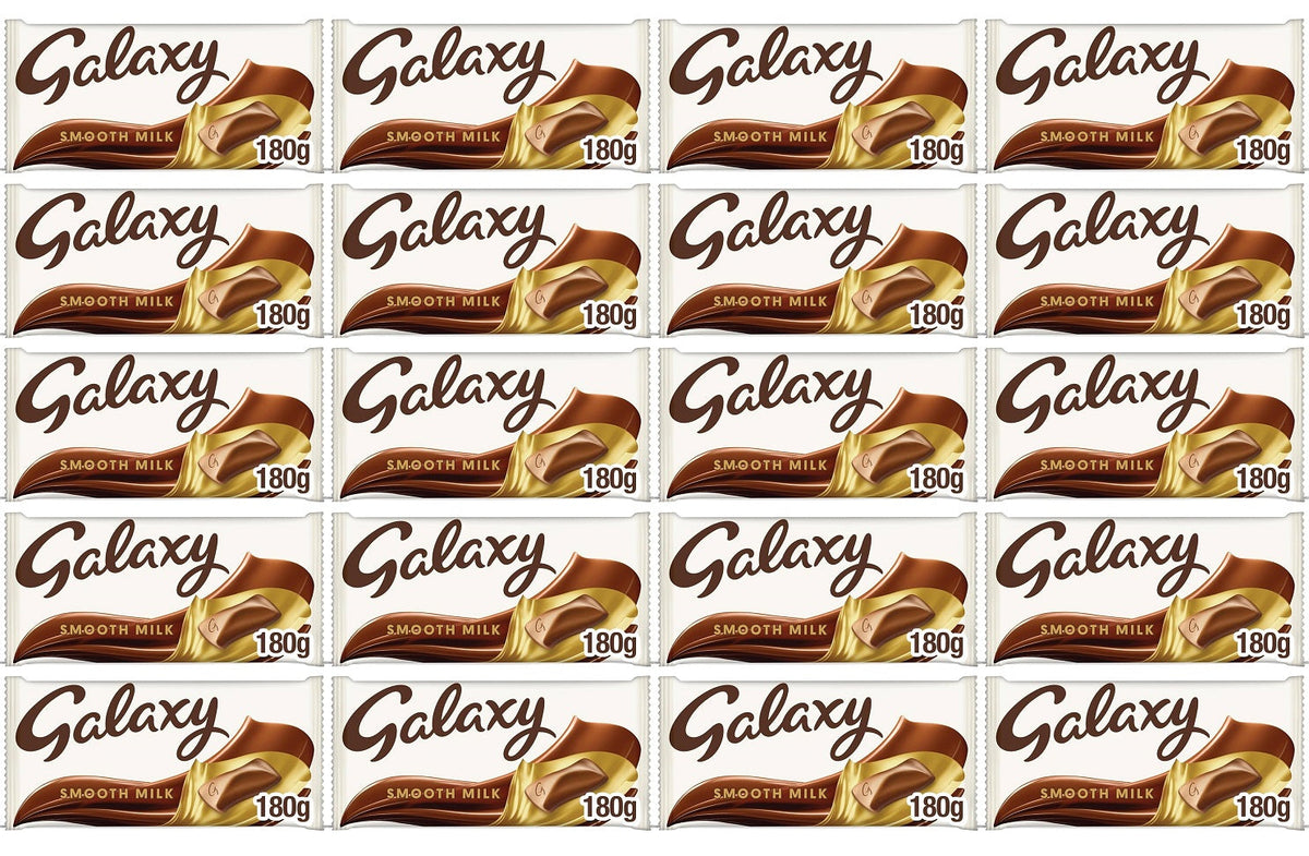 20 x Galaxy Milk Large Bar - 180GM