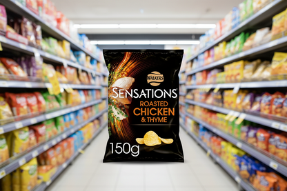 12 x Sensations Chicken & Thyme Crisps - 150GM