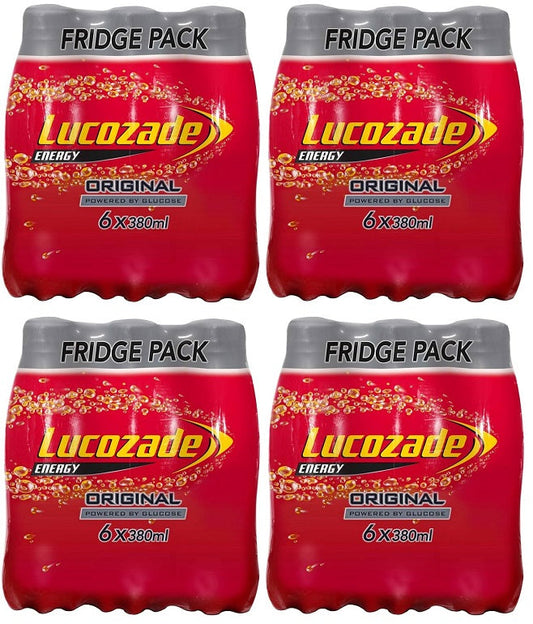 4 x Lucozade Energy Original 6Pk - 6X380ML