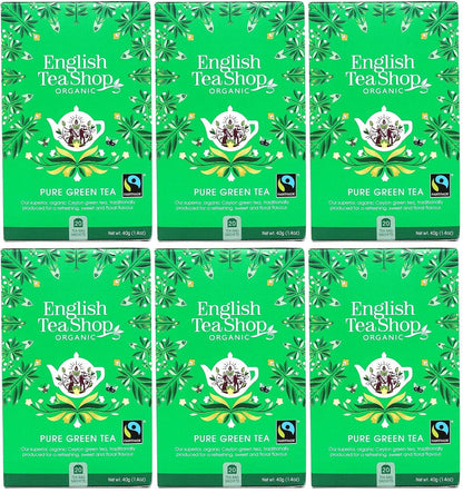6 x English Tea Shop Pure Green Tea - 20Bags
