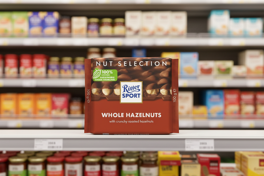 10 x Ritter Sport Nut Selection Whole Hazelnuts 100G