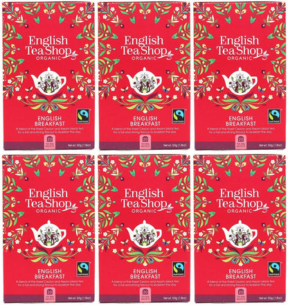 6 x English Tea Shop English Breakfast - 20Bags