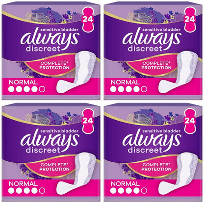 4 x Always Discreet Liners - 24 PACK