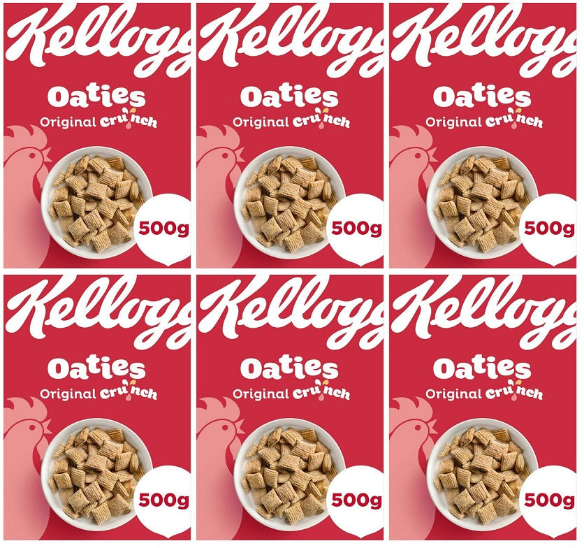 6 x Kellogg's Oaties Original Crunch  - 500G