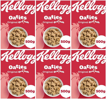 6 x Kellogg's Oaties Original Crunch  - 500G
