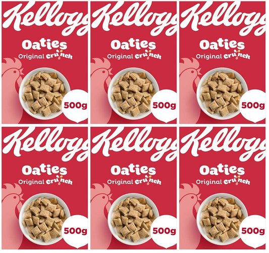 6 x Kellogg's Oaties Original Crunch  - 500G