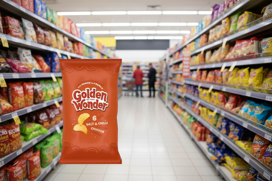 18 x Golden Wonder Salt & Chilli Chicken 6pk - 6X25GM