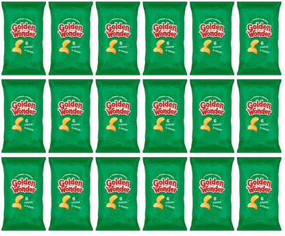 18 x Golden Wonder Cheese & Onion 6pk - 6X25GM