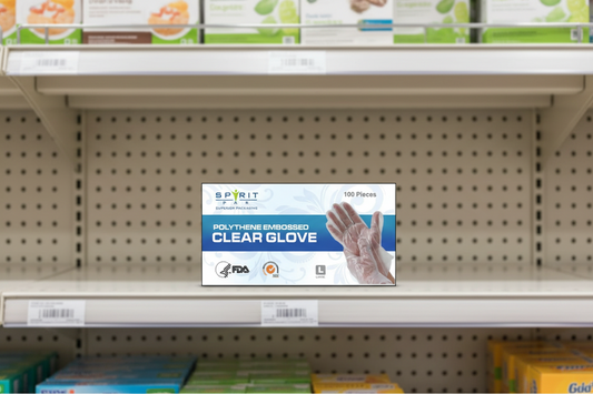 100 x Gloves Poly Clear Medium 100Pk X 100