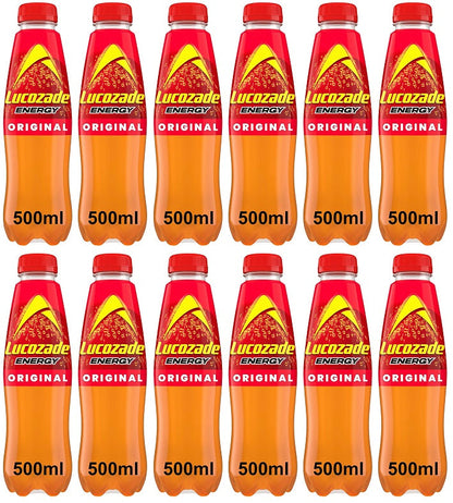 12 x Lucozade Energy Original - 500ML