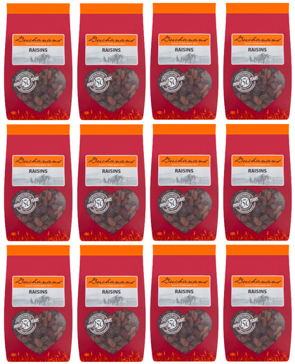 12 x Buchanan Raisins 375G