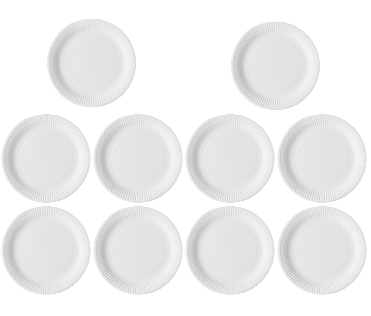 10 x Green Spirit 9 Round Paper Plates 100 Plates
