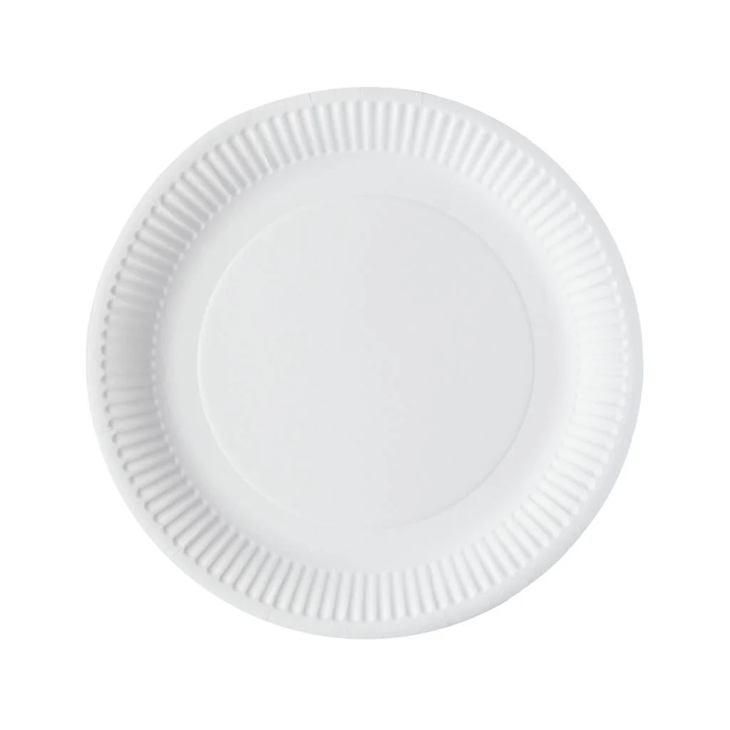 10 x Green Spirit 9 Round Paper Plates 100 Plates