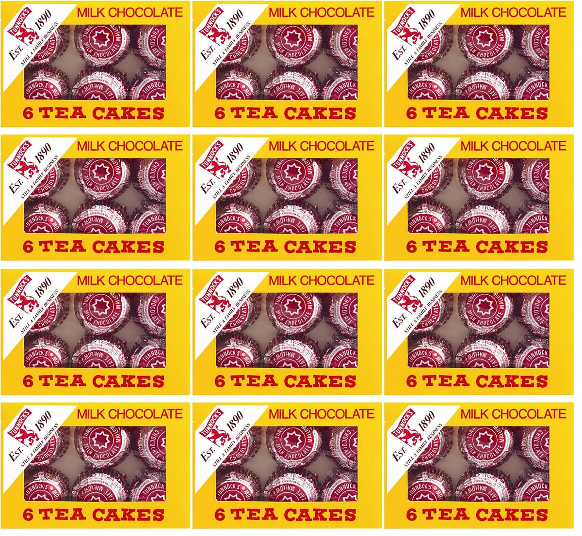 12 x Tunnock's Milk Chocolate Tea Cakes 6 X 24G