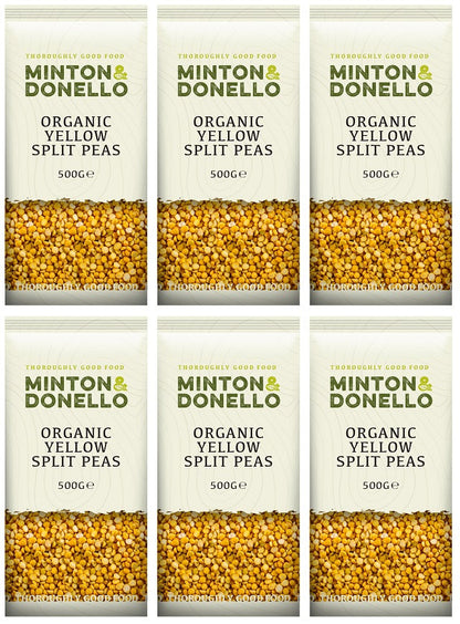6 x Minton & Donello Yellow Split Pea - 500g