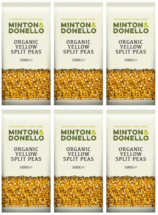 6 x Minton & Donello Yellow Split Pea - 500g