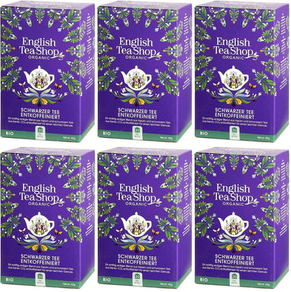 6 x English Tea Shop Decaffeinated Black Tea - 20Bags