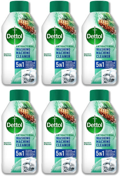 6 x Dettol Washing Machine Cleaner - 250ML