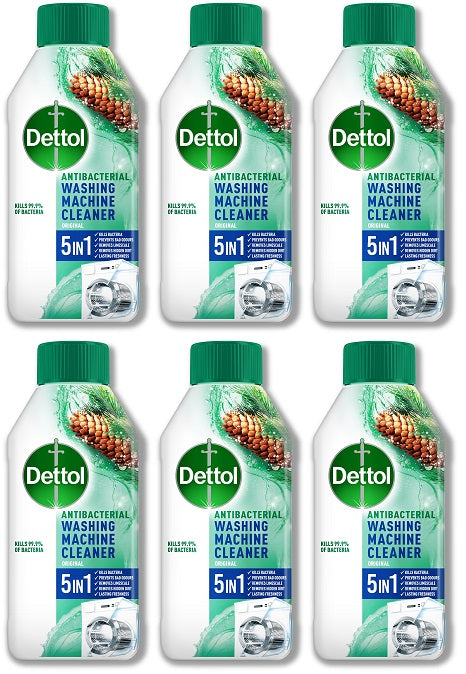 6 x Dettol Washing Machine Cleaner - 250ML