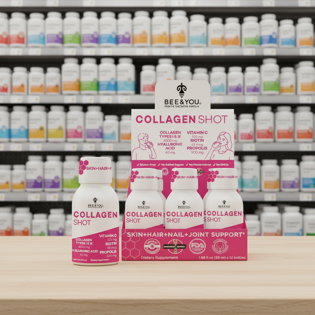 12 x Bee&You Collagen Propolis Shot - 50ml