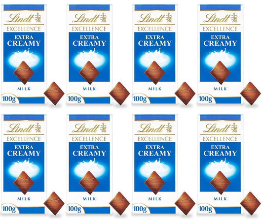 8 x Lindt Excellence Extra Creamy - 100GM
