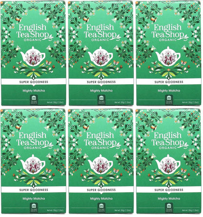 6 x English Tea Shop Mighty Matcha Speciality Tea - 20Bags