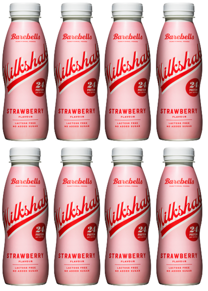 8 x Barebells Protein Shake Strawberry 24g - 330ML
