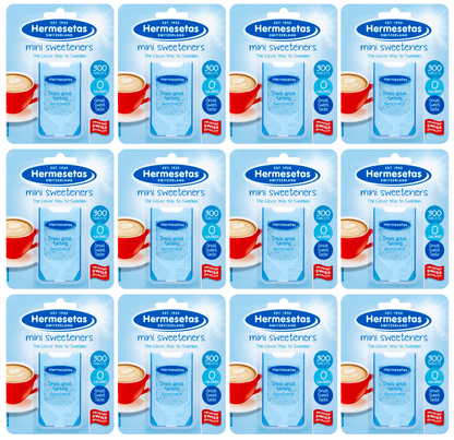 12 x Hermesetas Mini Sweeteners 300'S
