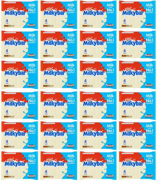 24 x Nestle Milkybar Medium 4 Pack 4X25Gm