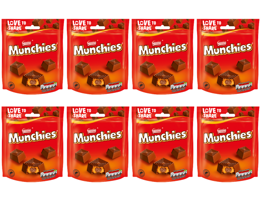8 x Munchies Pouch Bag 104Gm