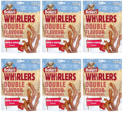 6 x Bakers Whirlers Bacon & Cheese  - 130GM