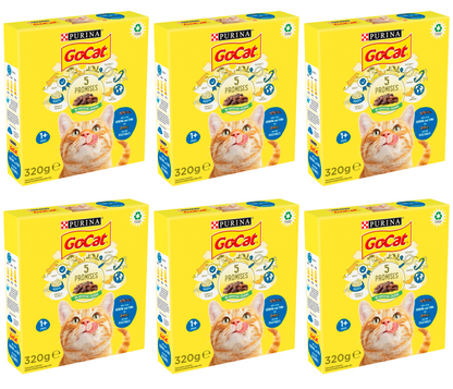 6 x Go Cat Tuna & Herring & Veg 320Gm