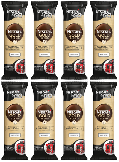 8 X Nescafe Go White Coffee Cup