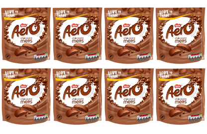 8 X Nestle Aero Melts Milk Pouch 92Gm