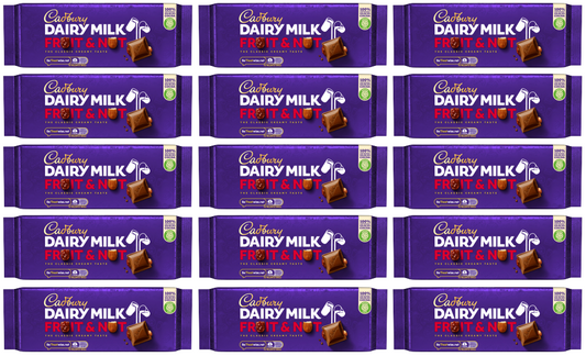 15 x Cadbury - Fruit & Nut Large Bar 180g