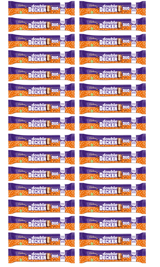 32 x Cadbury Double Decker Duo 75Gm