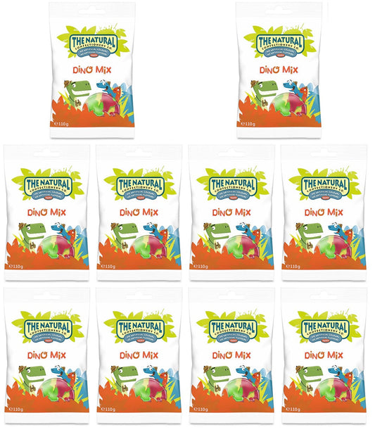10 x The Natural Confectionery Co. Dino Mix 110G