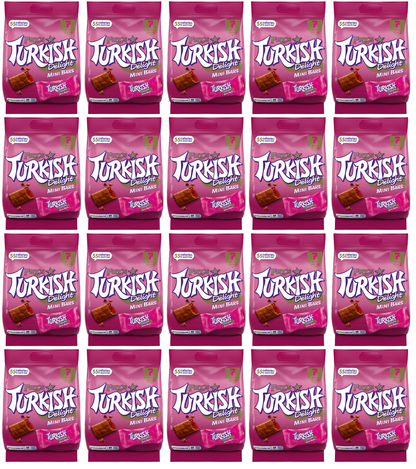 20 x Frys Turkish Delights Mini Bars Pouch 105Gm