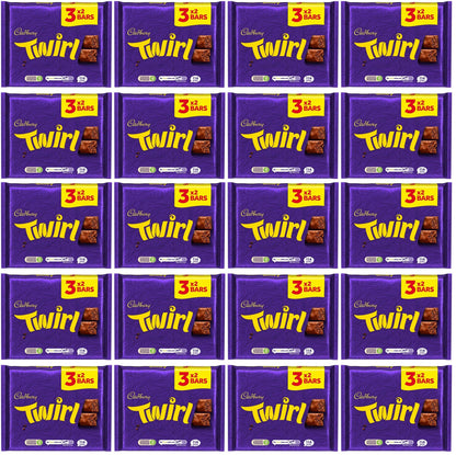 20 x Cadbury Twirl Snacksize 3pk - 129GM