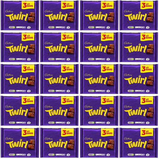 20 x Cadbury Twirl 5pk - 107.5GM