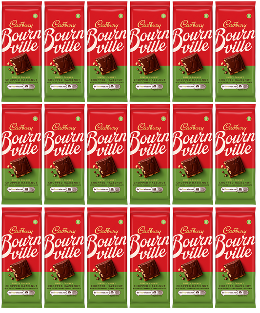 18 x Bournville Caramel Hazelnut - 100G