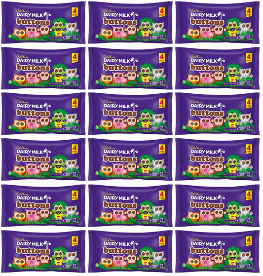 18 x Cadbury Dairy Milk Buttons 4pk - 57.6GM